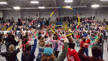 hoop dancers at SD8 Pow Wow